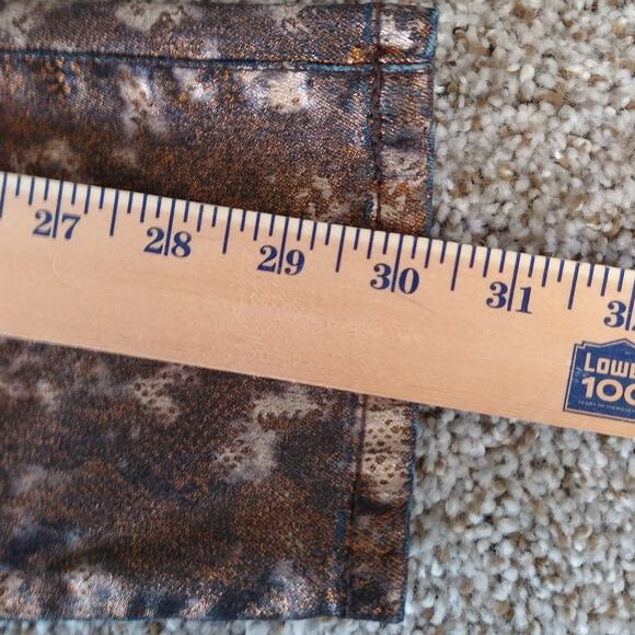 Else Bronze Metallic Skinny jeans size 27 - Picture 8 of 12